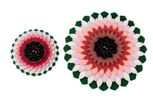 House of Layers Dahlia Mini Bloom and Bloomburst matching wooden flower set